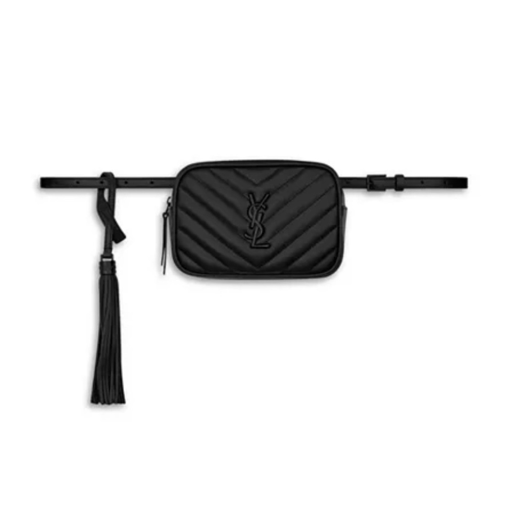 Black Lou Belt Bag with Quilted Leather
Black Hardware